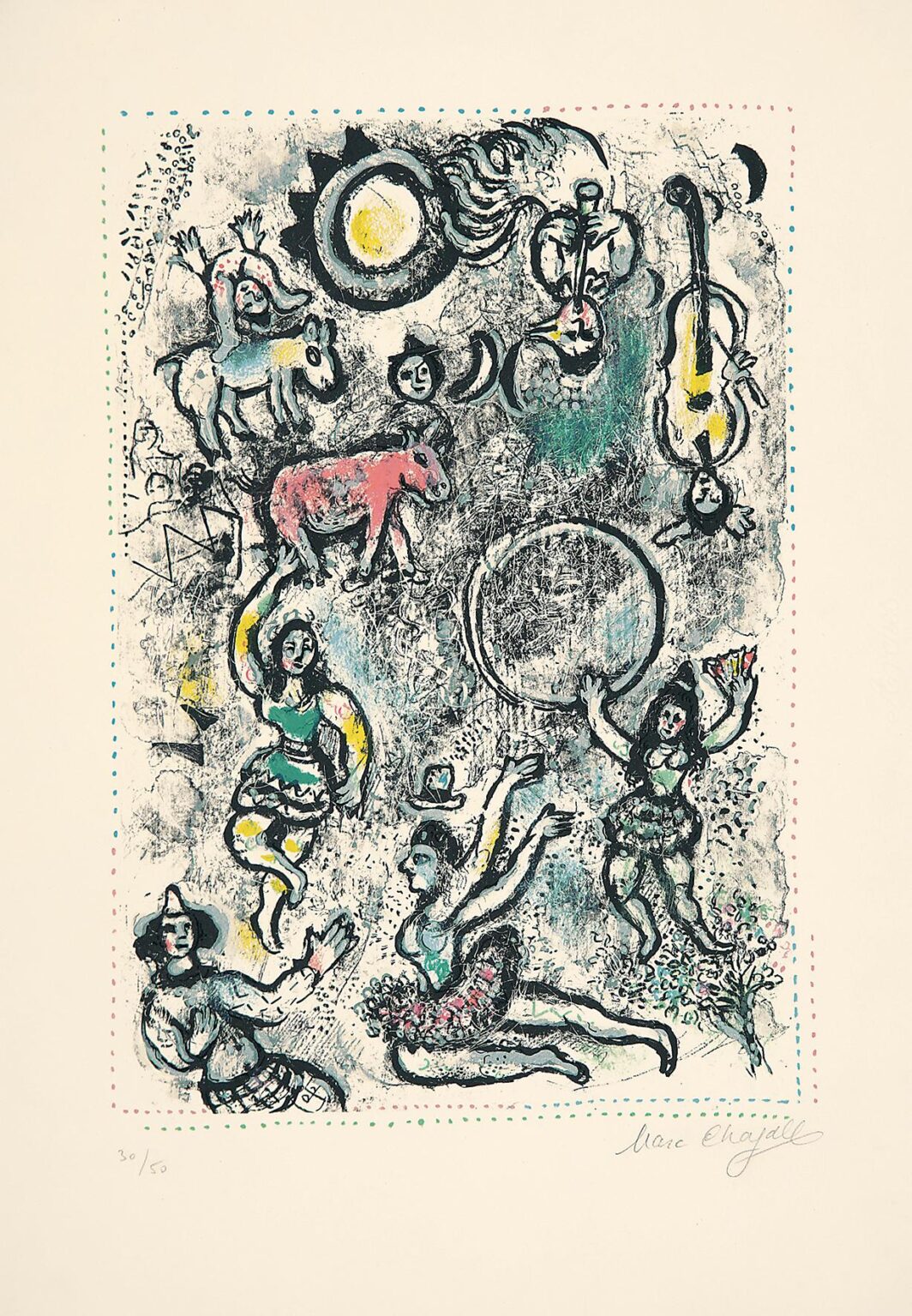 Les Saltimbanques - Marc Chagall 