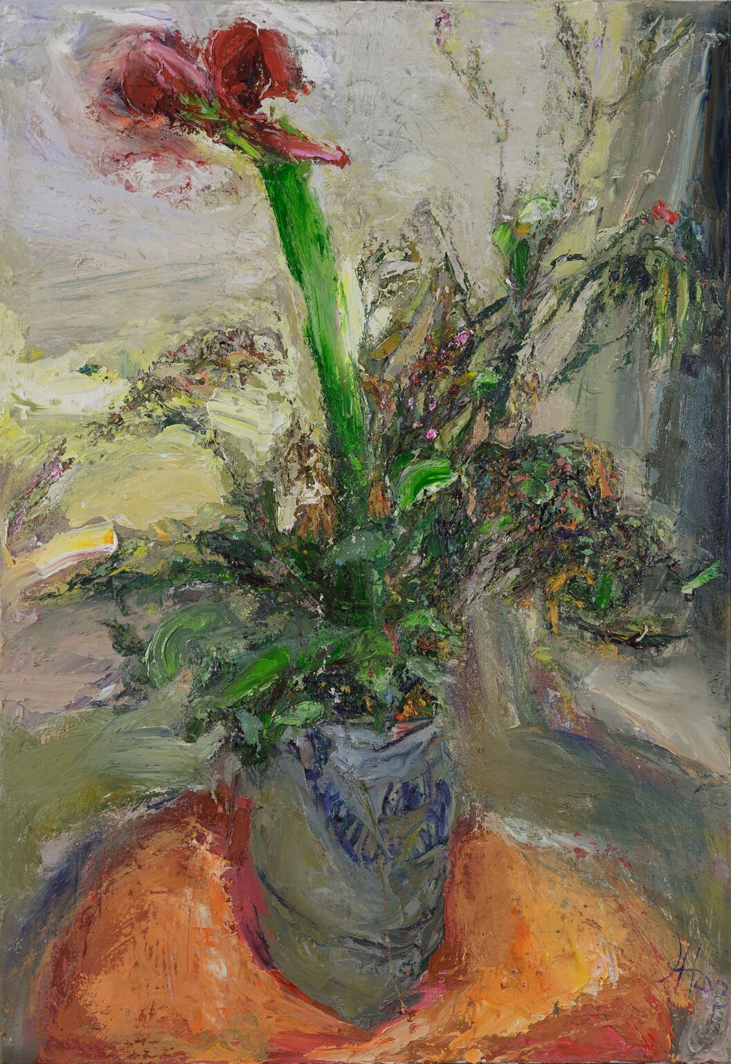 Amaryllis nachts - Johannes Heisig 