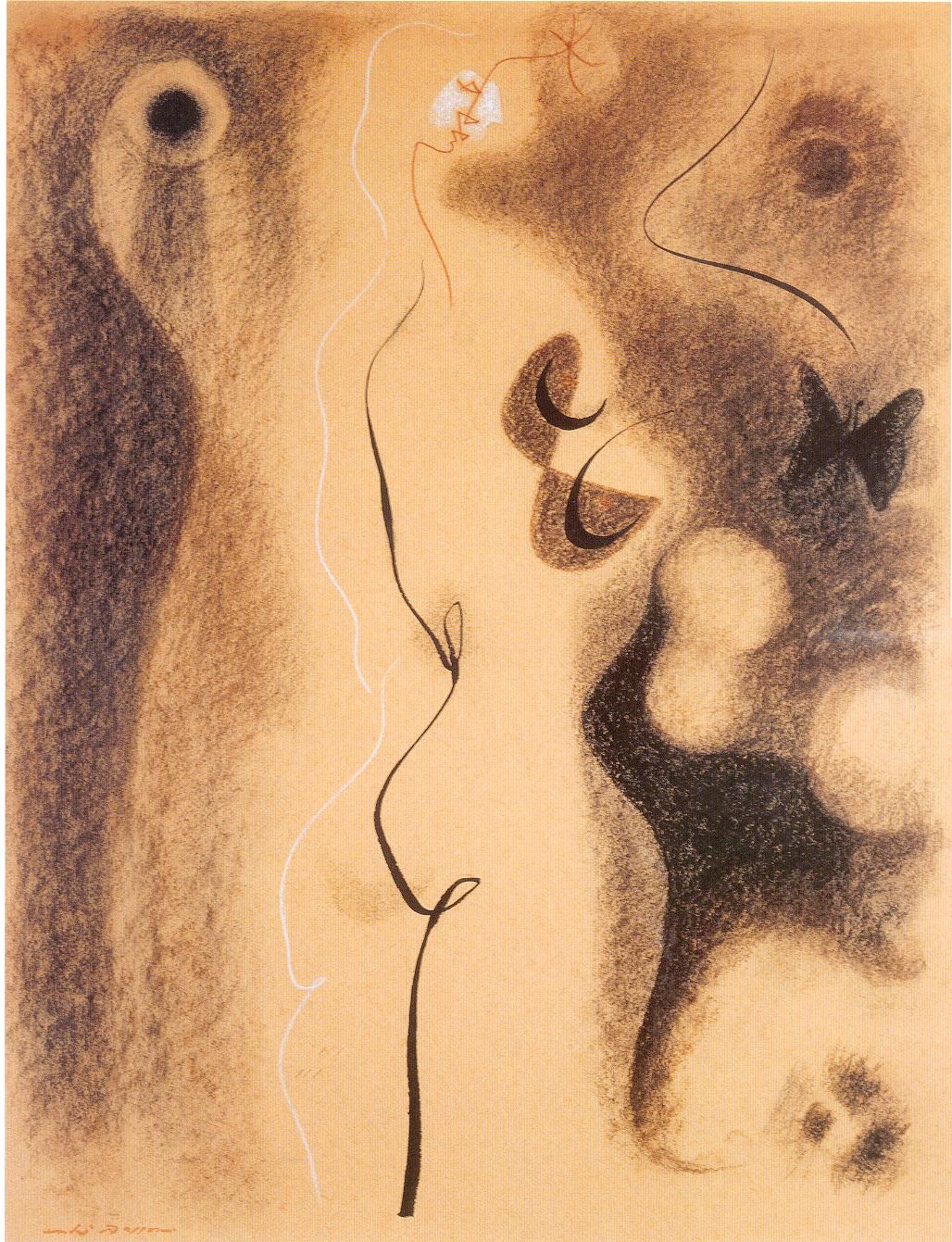 Nu au Papillon - Andr&eacute; Masson 