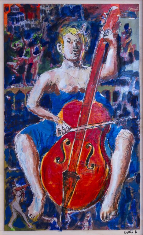 Donna con violoncello - Dario Fo 