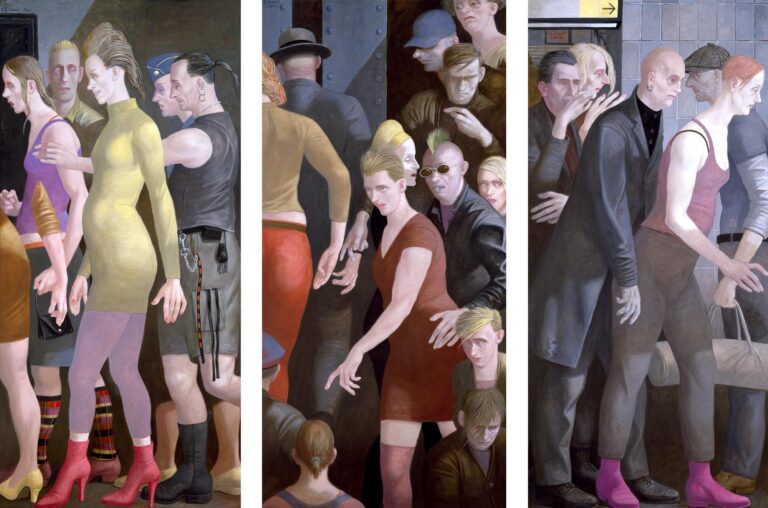 Station (Triptychon) - Volker Stelzmann 