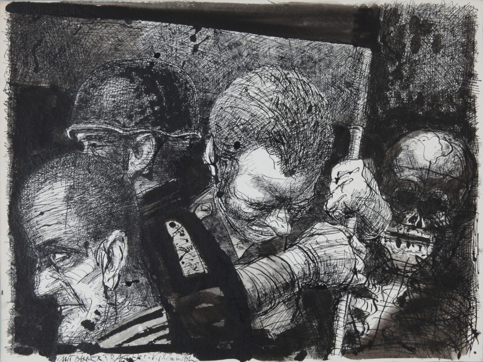 Mit Bannertr&auml;ger - Volker Stelzmann 