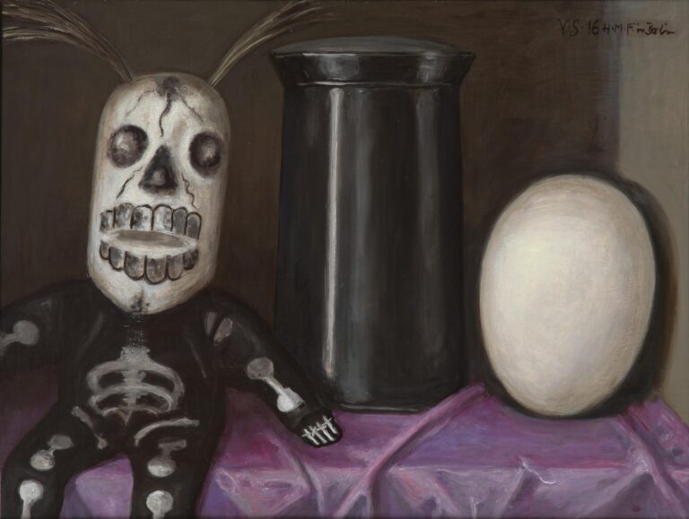 Stillleben mit Straußenei - Volker Stelzmann 