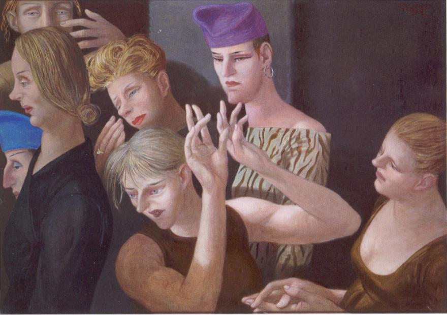 Sieben Frauen II - Volker Stelzmann 