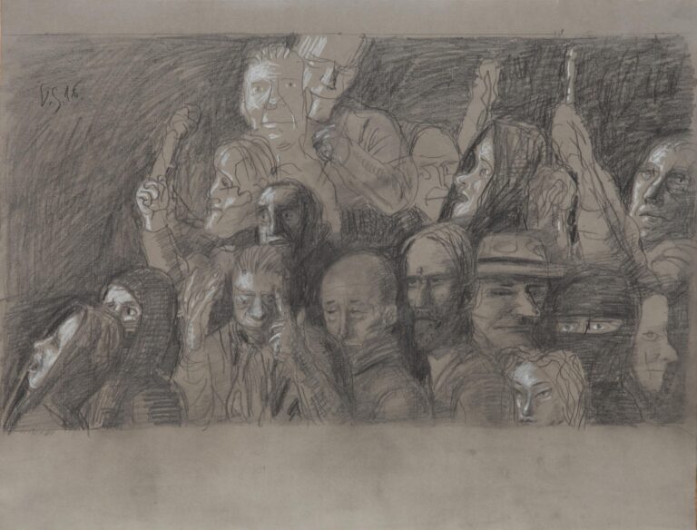 Gedränge - Volker Stelzmann 