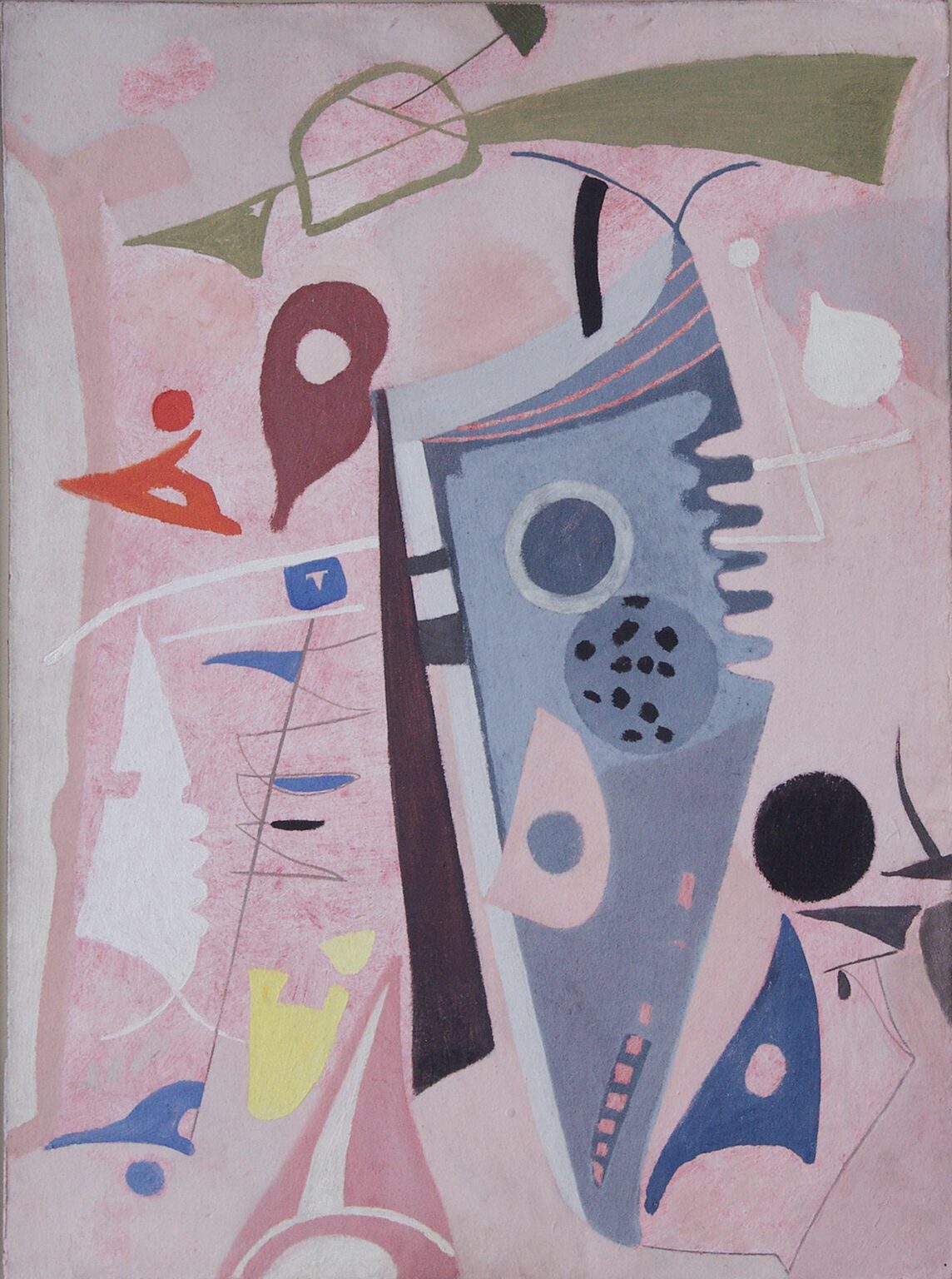 Ohne Titel (Farbe und Zeichen) - Max Ackermann 