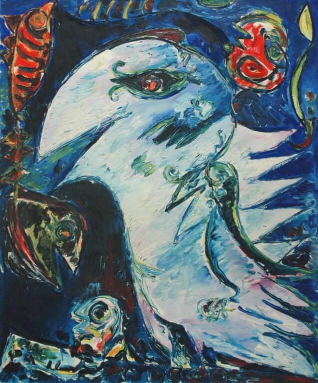 Lys blå fugl - Carl-Henning Pedersen 