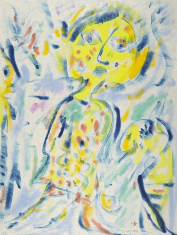 Yellow Bird and Unicorn – Zermatt - Carl-Henning Pedersen 