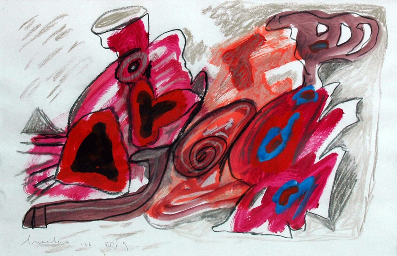 Ohne Titel, 86.VIII.9 - Lucebert 