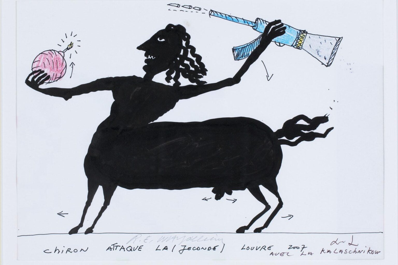 Chiron attaque la (Joconde) Louvre - Raymond E. Waydelich 