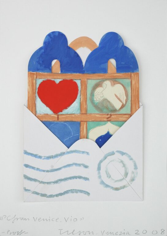 Postcard from Venice, Vio - Joe Tilson 