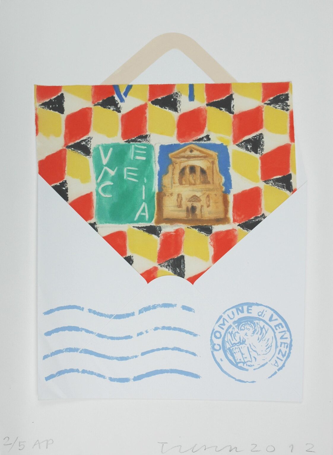 Postcard from Venice &ndash; San Trovaso, Venecia - Joe Tilson 