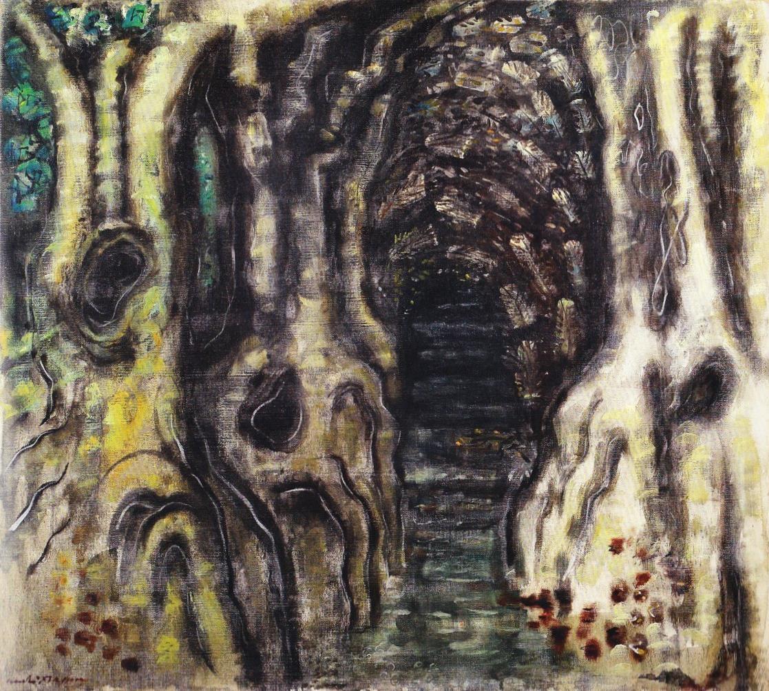 Les vieux platanes - Andr&eacute; Masson 