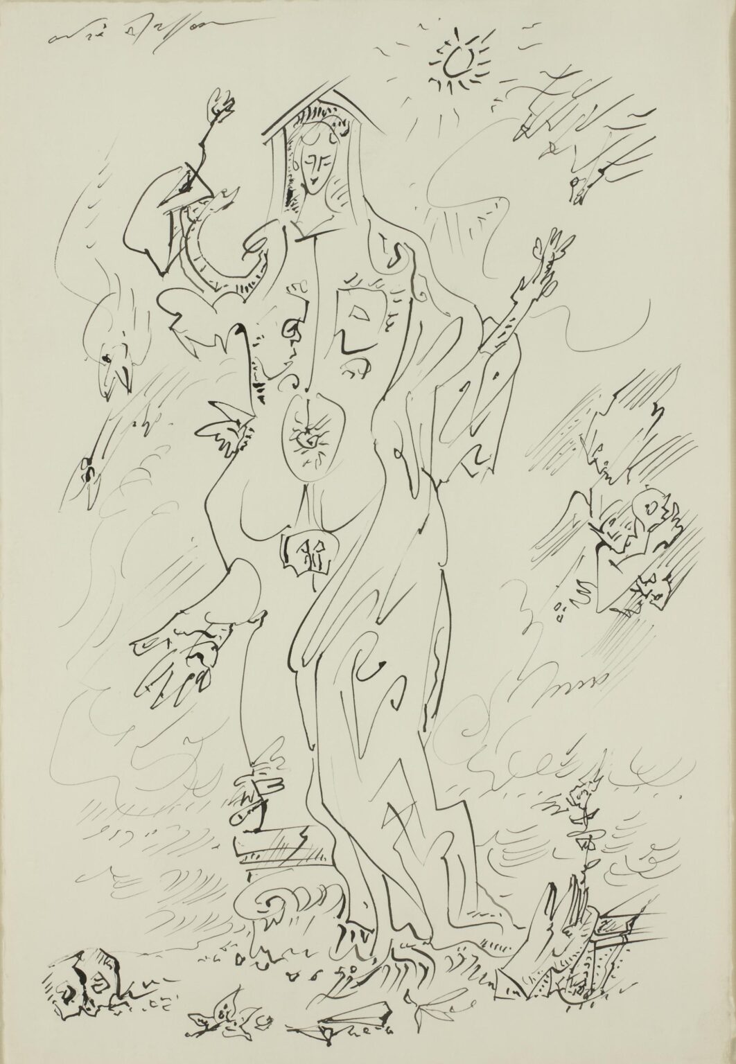 Idole en Ruines - Andr&eacute; Masson 