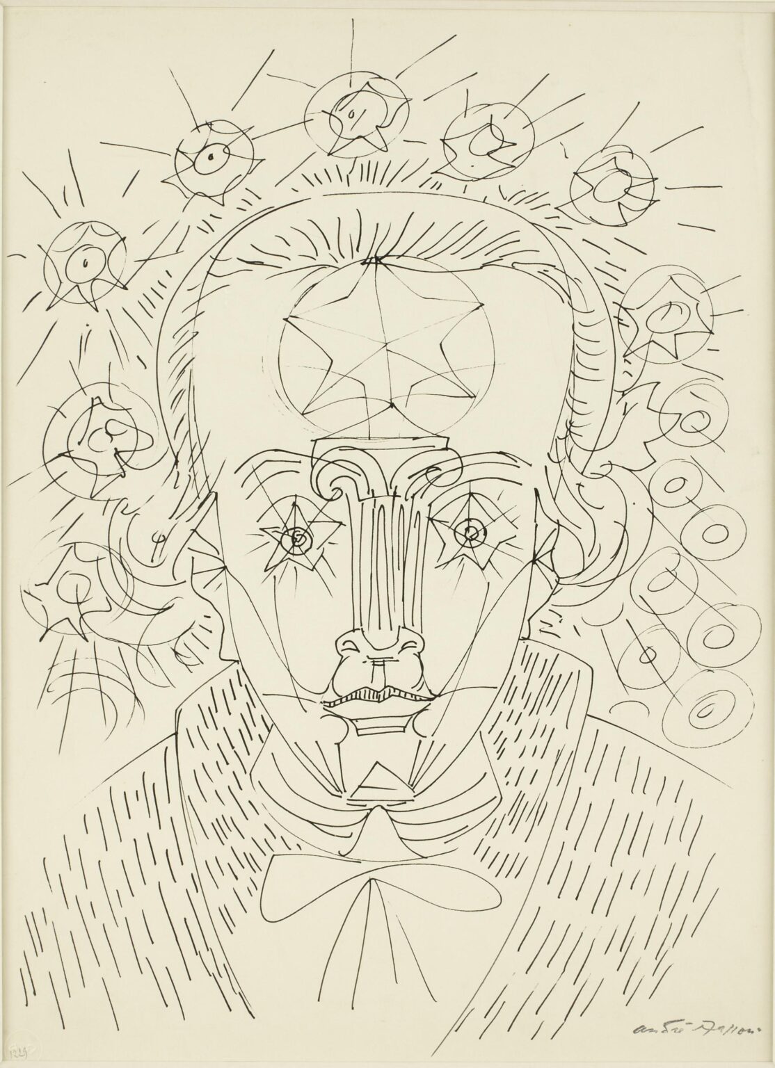 Portrait de Goethe - Andr&eacute; Masson 
