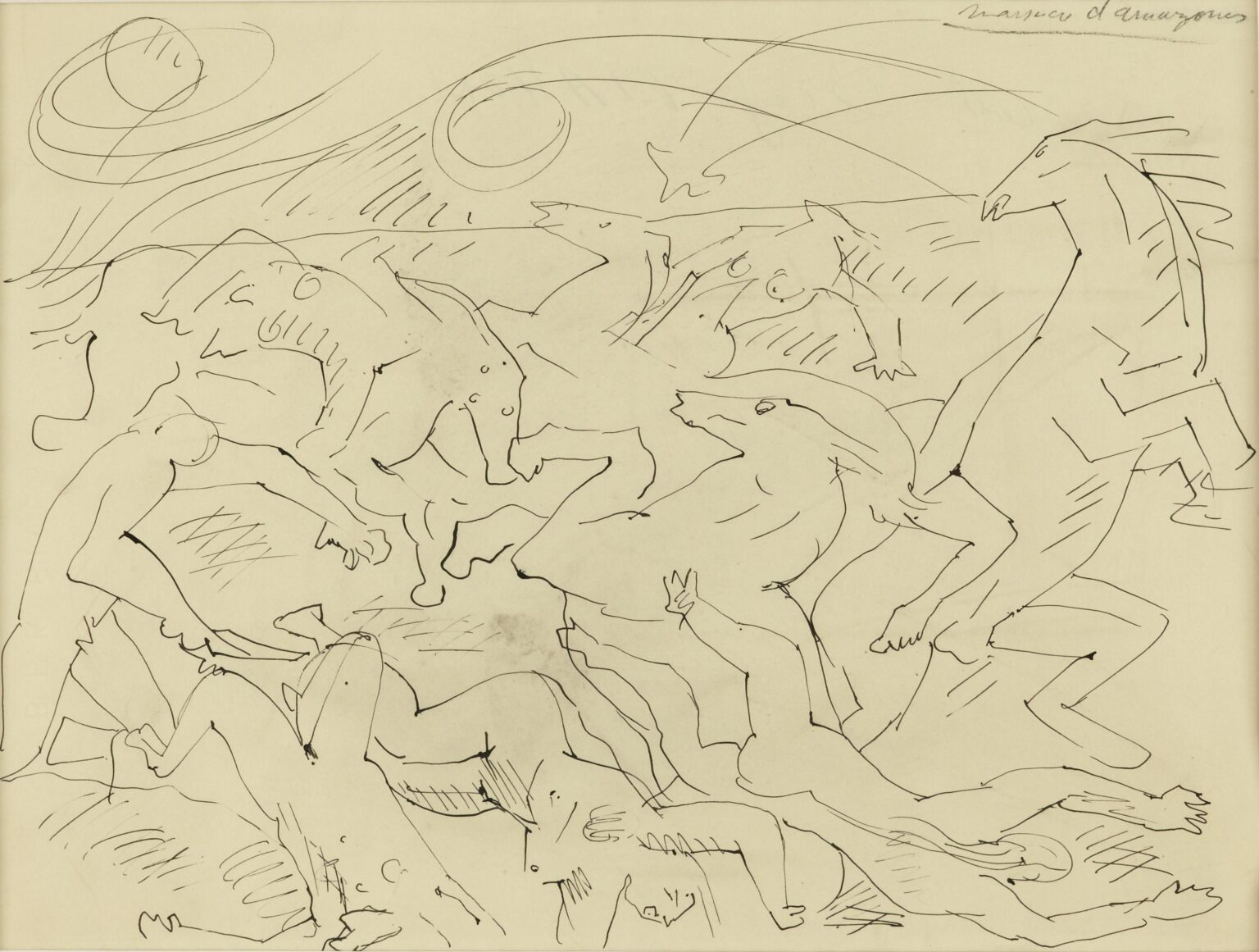 Massacre d&rsquo;Amazones - Andr&eacute; Masson 