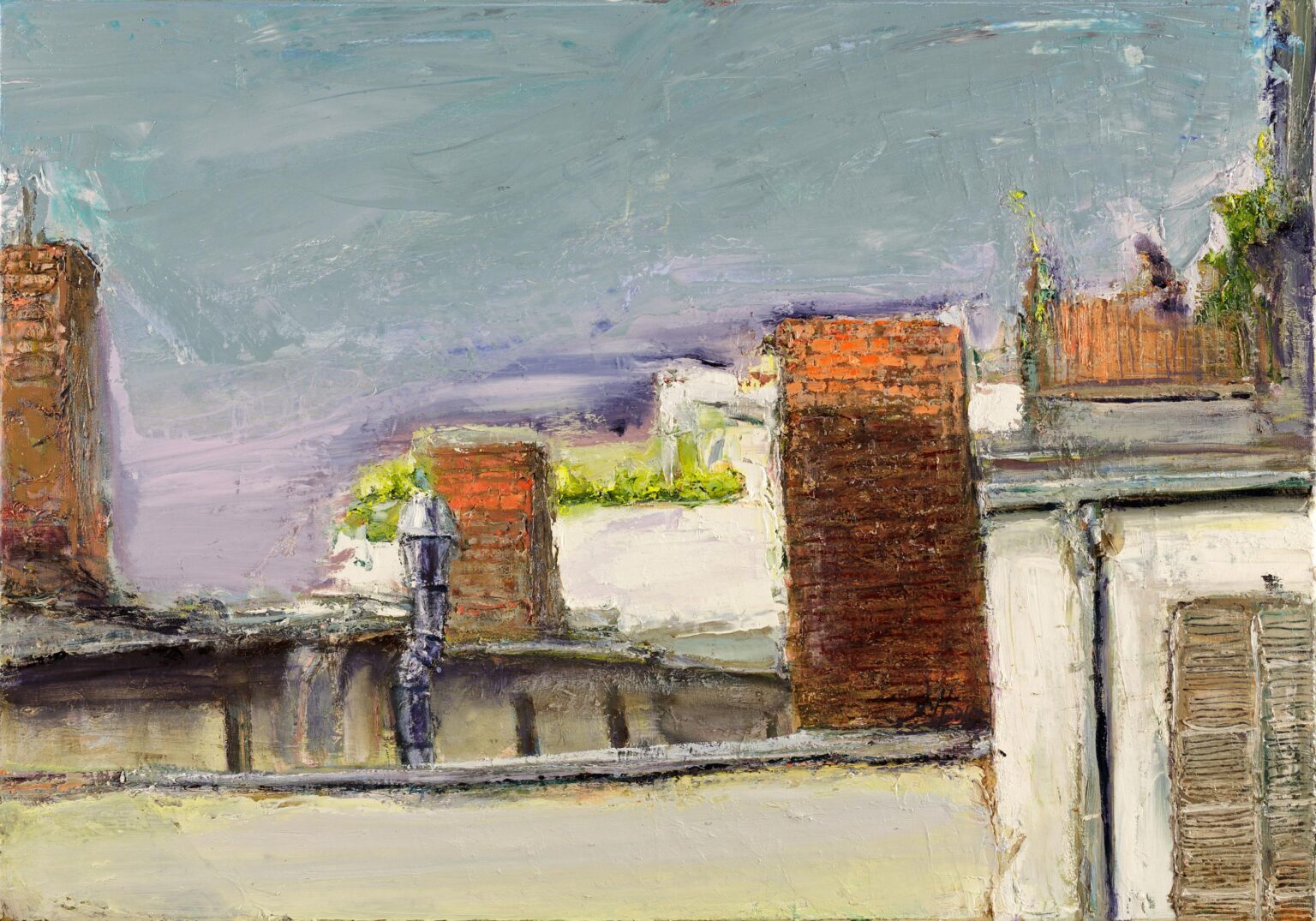 Dachlandschaft, Kreuzberg - Johannes Heisig 