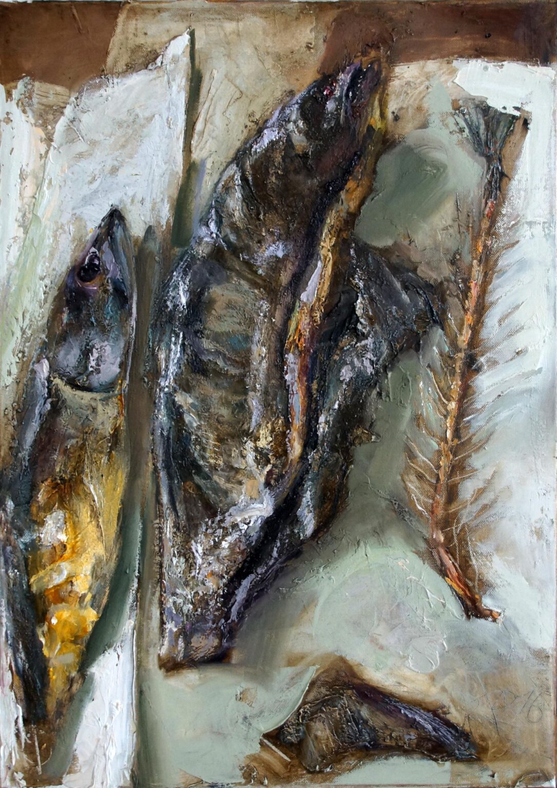 Fische, ausgenommen - Johannes Heisig 