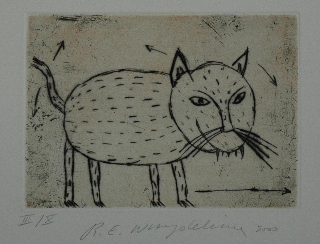 Ohne Titel (Katze) - Raymond E. Waydelich 