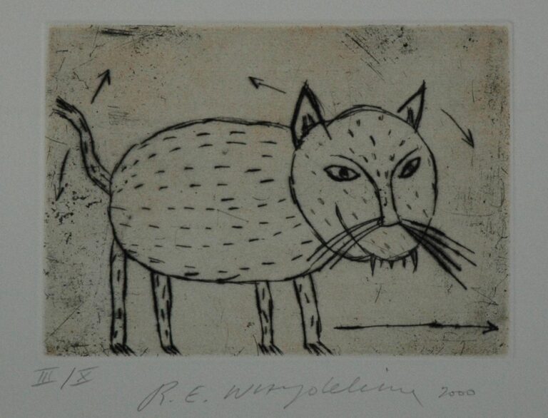 Ohne Titel (Katze) - Raymond E. Waydelich 