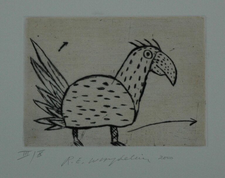 Ohne Titel (Papagei) - Raymond E. Waydelich 