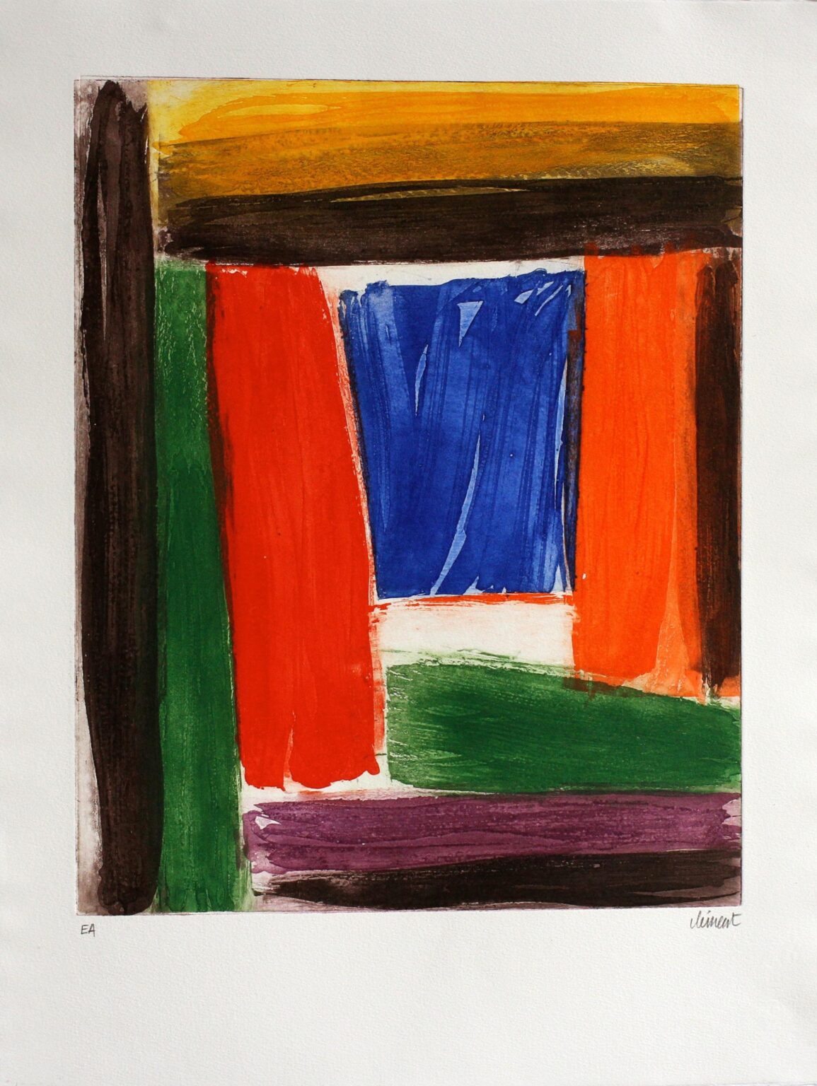 Sans titre (multicolore) - Alain Cl&eacute;ment 