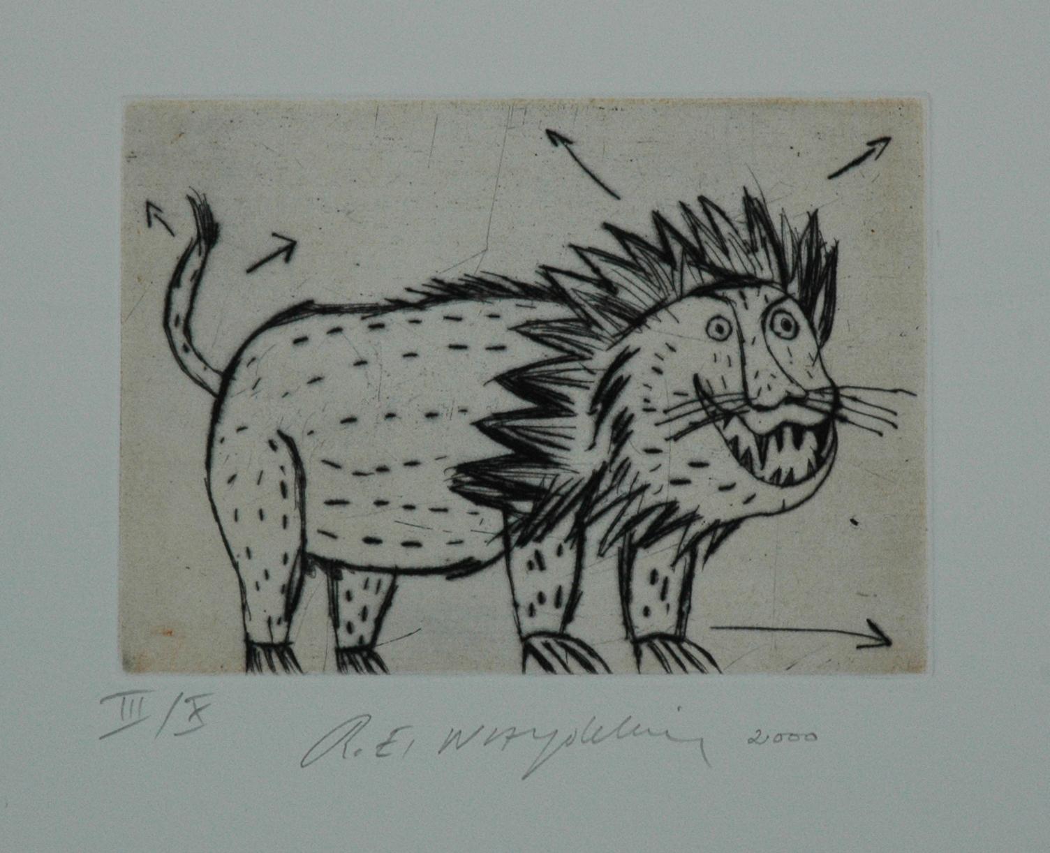 Ohne Titel (L&ouml;we) - Raymond E. Waydelich 