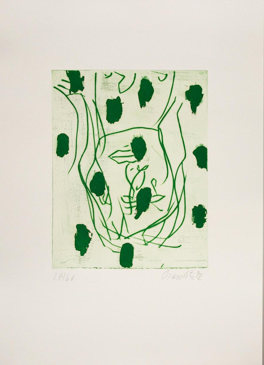 Gr&uuml;ne Punkte - Georg Baselitz 