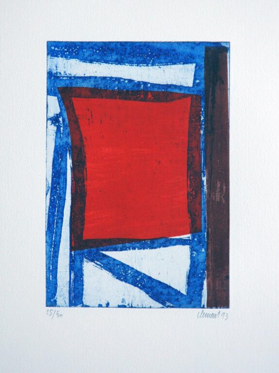 Sans titre (rouge et bleu) - Alain Clément 
