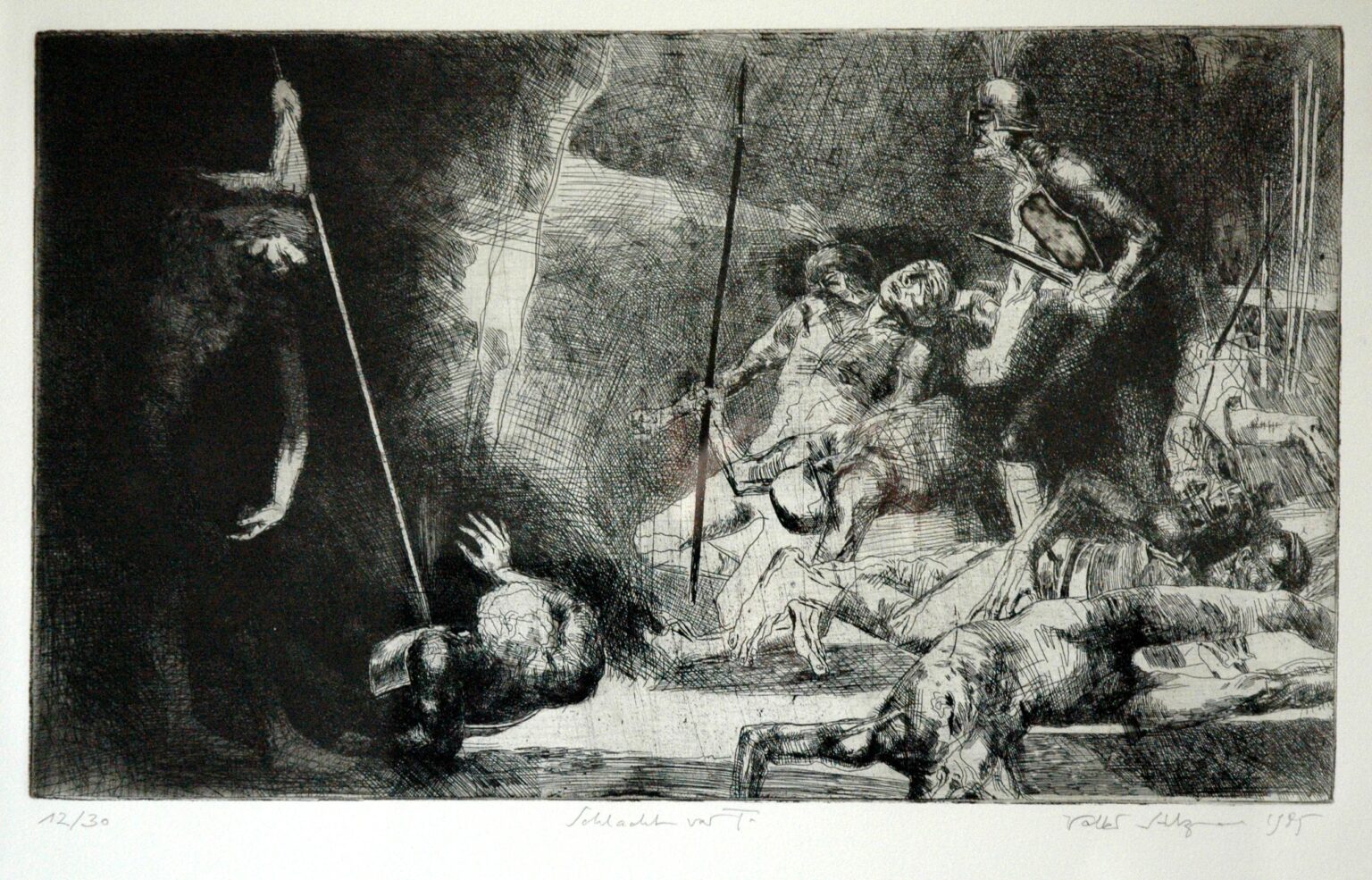 Schlacht vor T. - Volker Stelzmann 