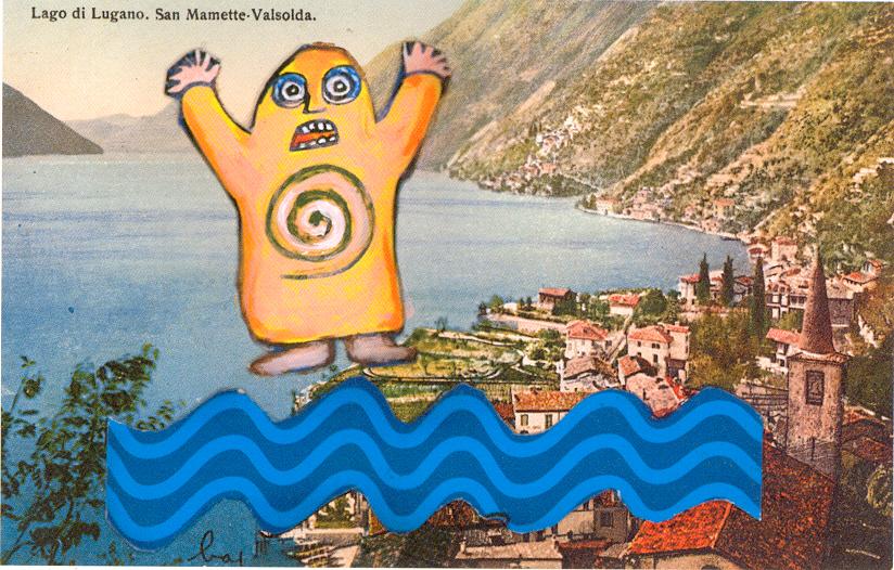 Lago di Lugano - Enrico Baj 