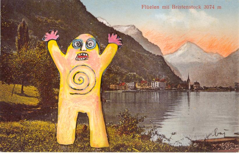 Fl&uuml;elen Mit Bristenstock I - Enrico Baj 