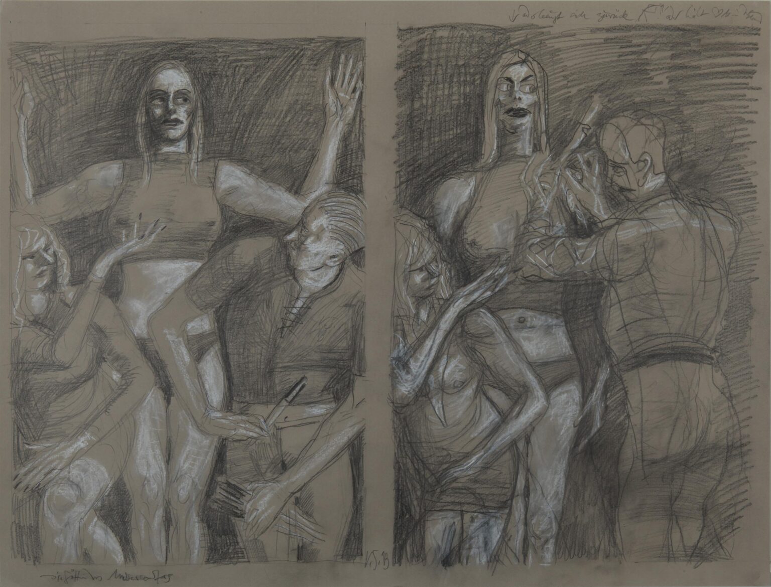 Zweimal: Die G&ouml;ttin des Messerwerfers - Volker Stelzmann 