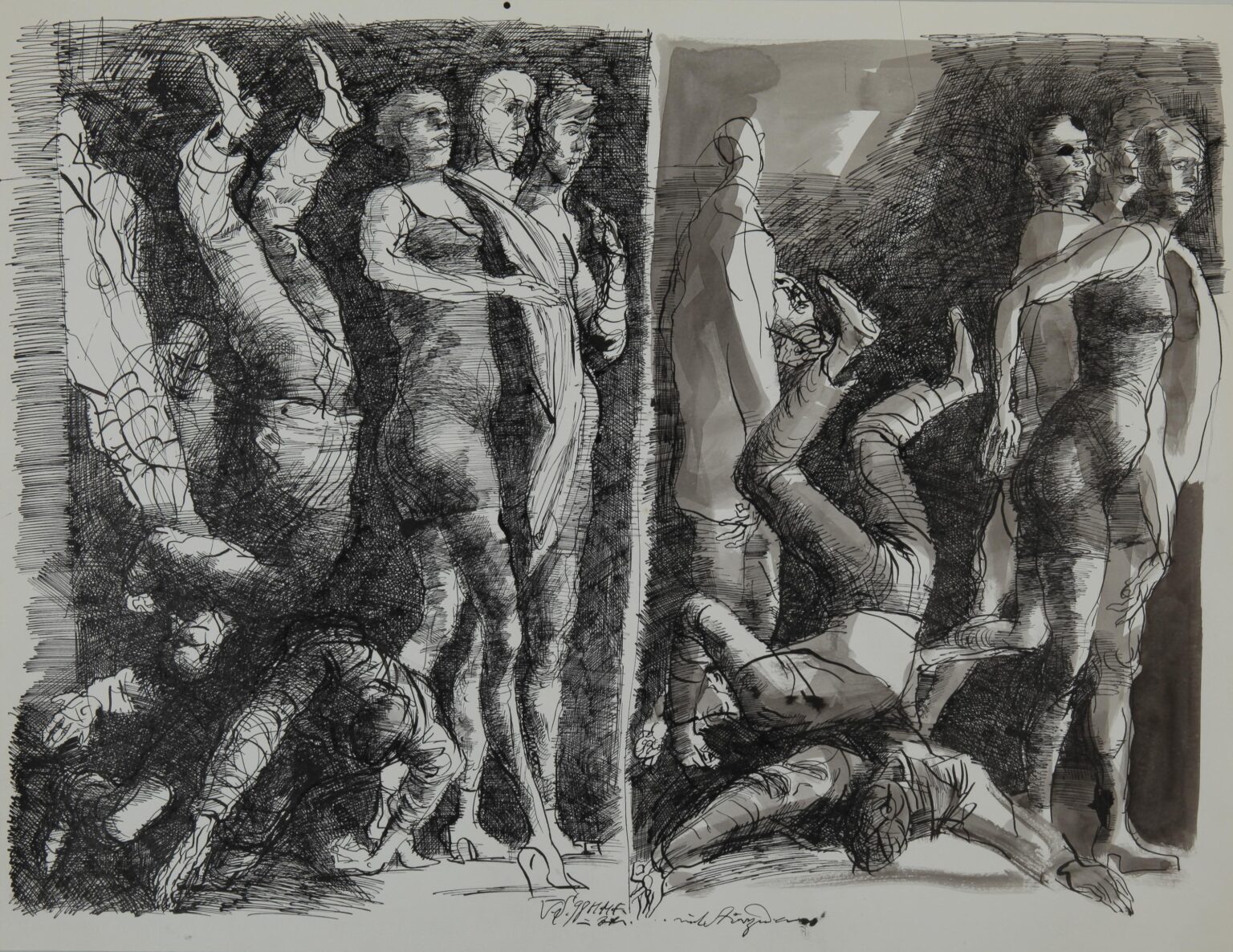 Mit St&uuml;rzenden - Volker Stelzmann 