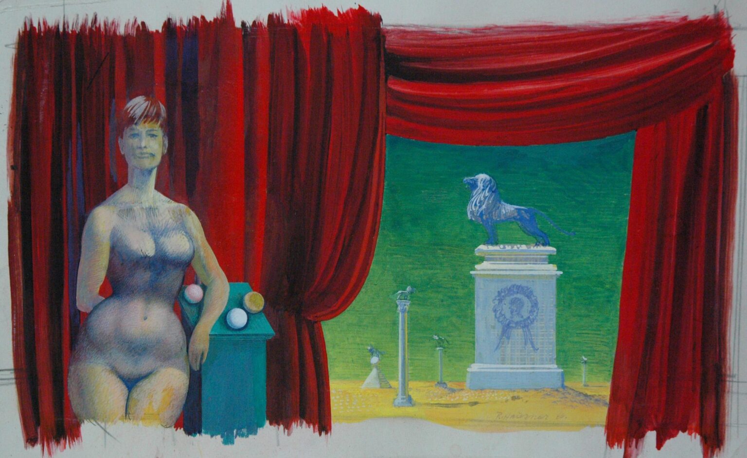 Ohne Titel - Rudolf Hausner 