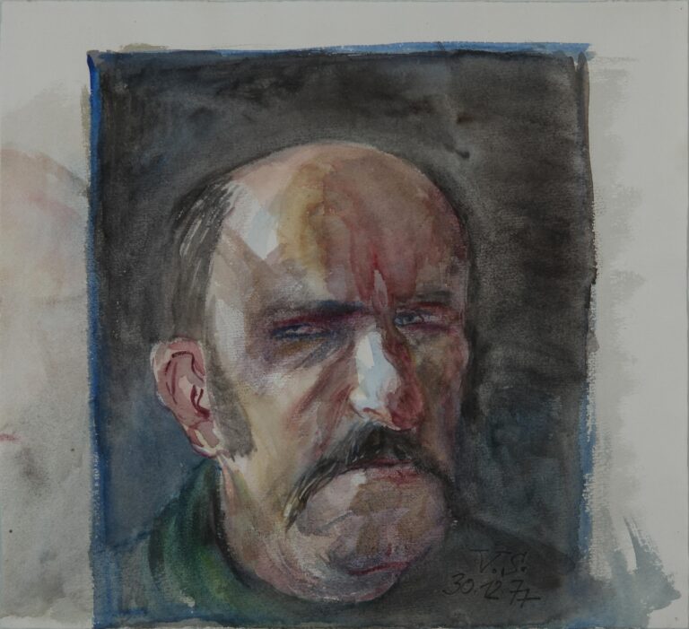 Selbstbildnis - Volker Stelzmann 