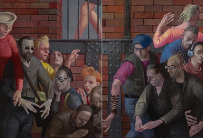 Unterführung (Diptychon) - Volker Stelzmann 