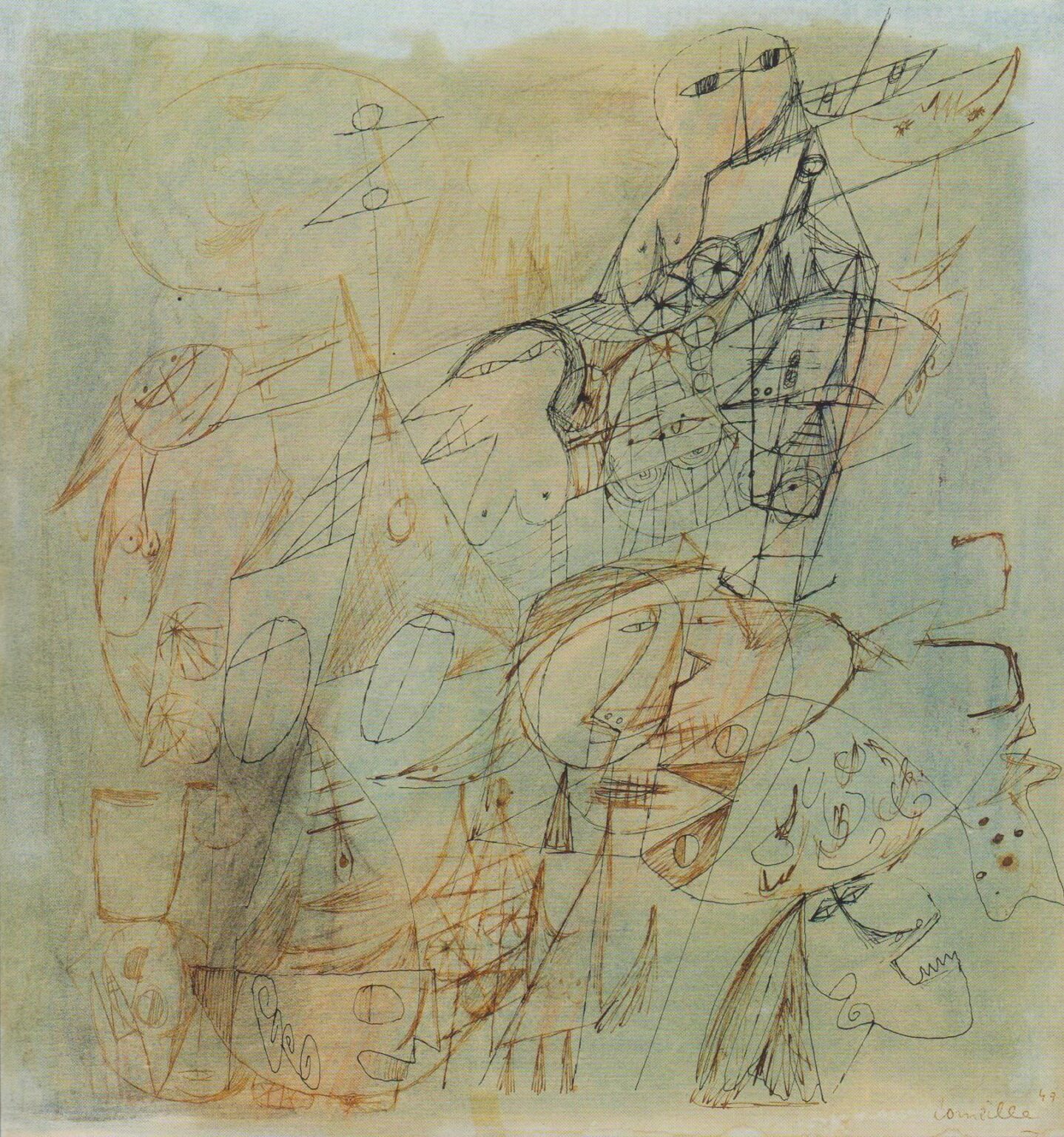 Komposition mit Figuren - Corneille 