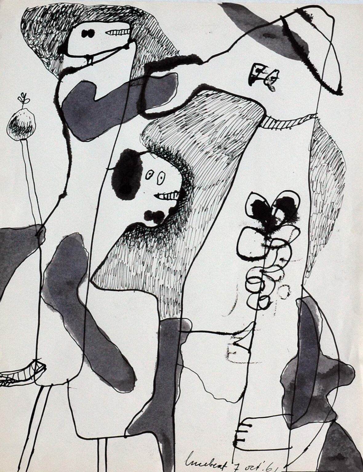 Ohne Titel, 7. oct. 61 - Lucebert 
