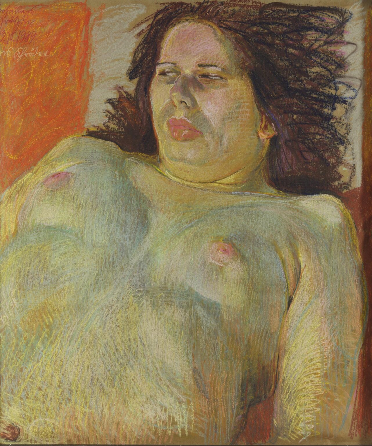 Die Liegende mit Brust - Johannes Gr&uuml;tzke 