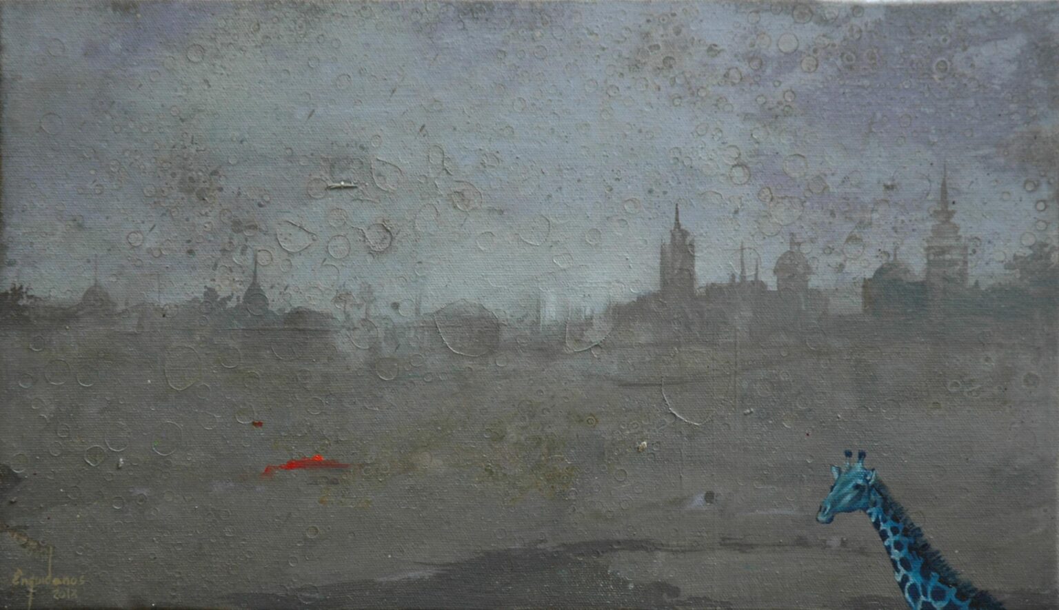 Girafa azul - Jos&eacute; Engu&iacute;danos 