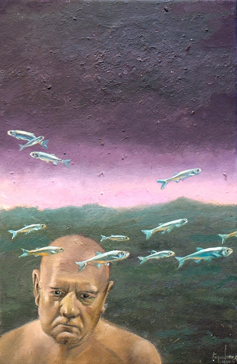 Hombre con Peces - Jos&eacute; Engu&iacute;danos 