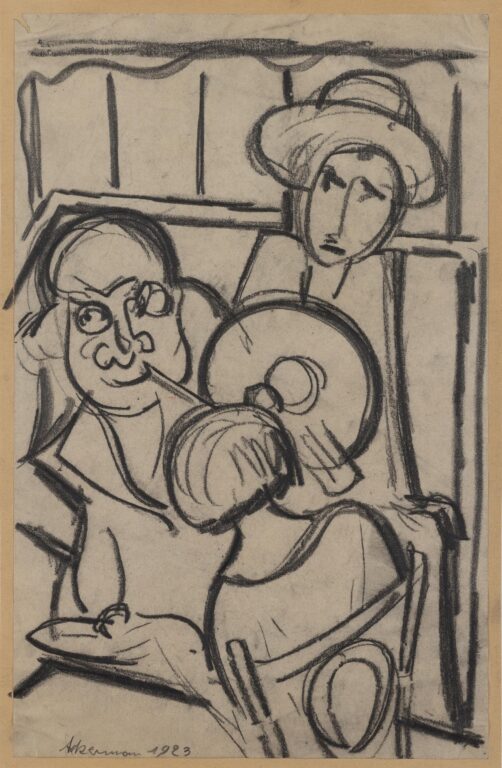 Ohne Titel (Meine Grammophonplatte) - Max Ackermann 