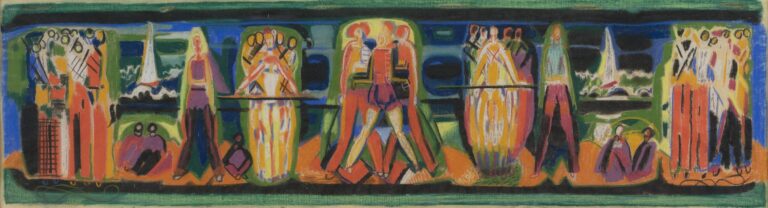 Ohne Titel (Glasfensterentwurf) - Max Ackermann 