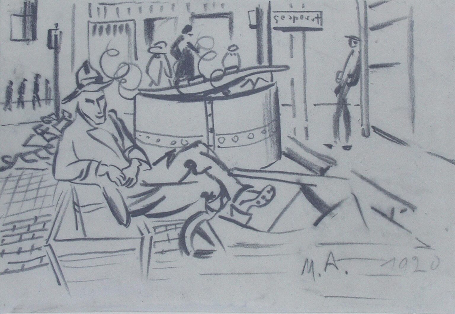 Arbeitslose - Max Ackermann 