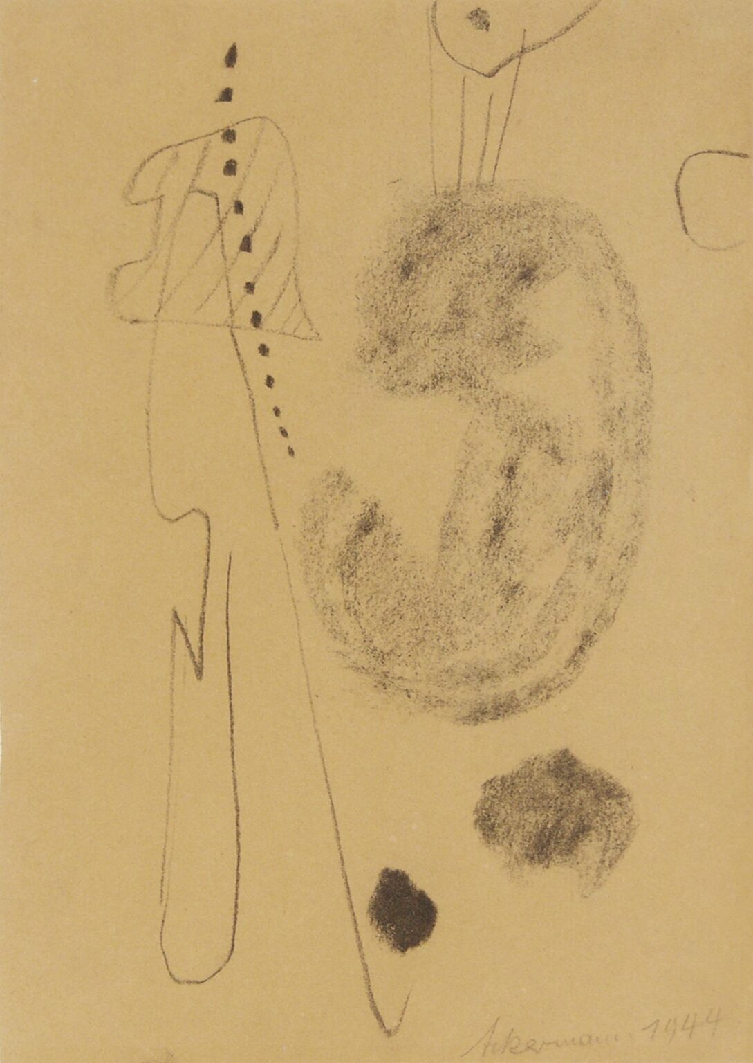 Ohne Titel (Abstraktes Motiv, Bodensee) - Max Ackermann 