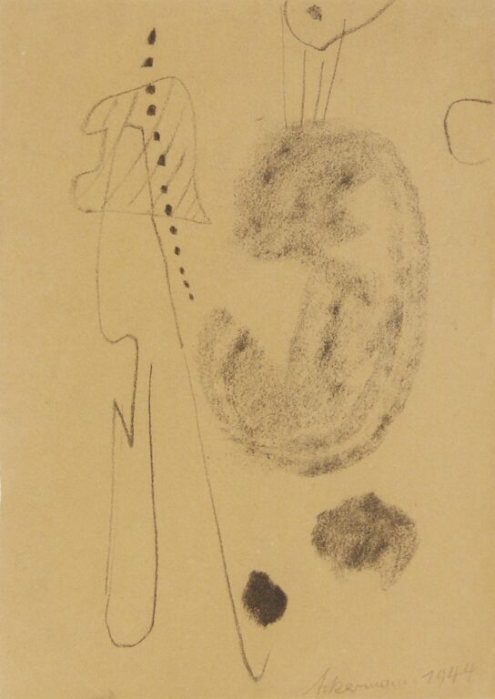 Ohne Titel (Abstraktes Motiv, Bodensee) - Max Ackermann 