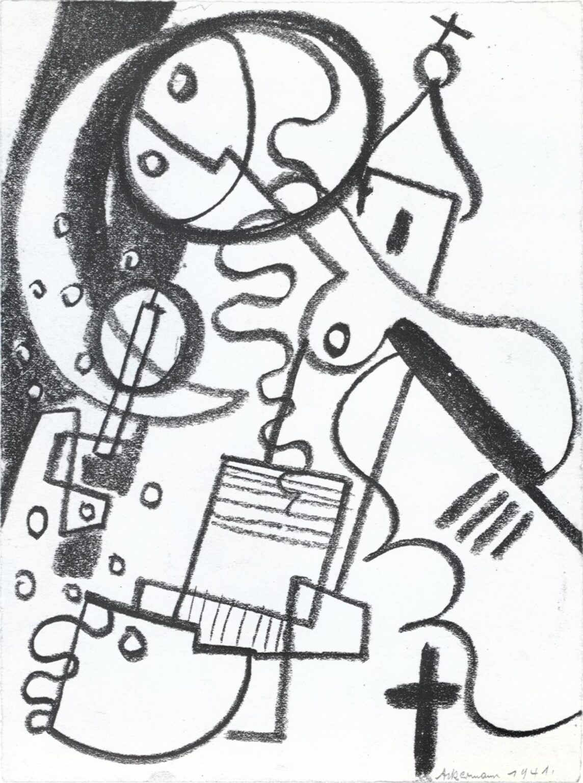 Ohne Titel (Mondfrau) - Max Ackermann 