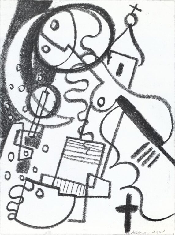 Ohne Titel (Mondfrau) - Max Ackermann 