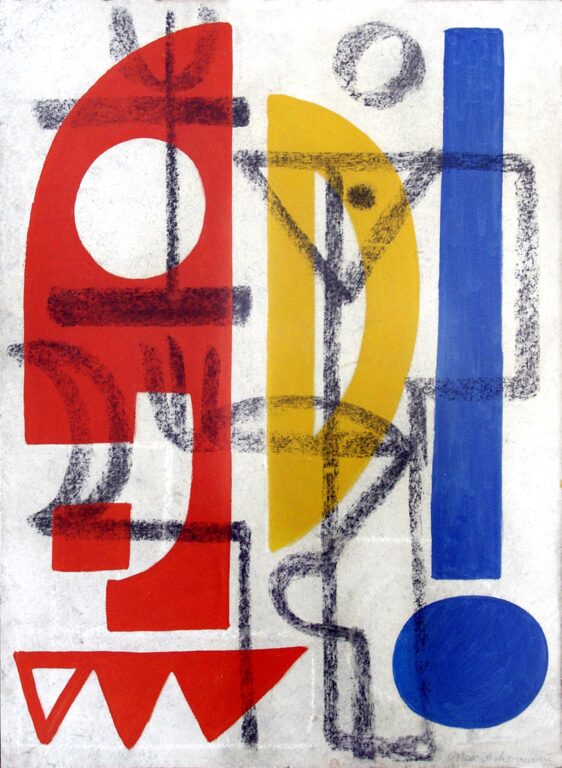 Erinnerung (Mauerbild) - Max Ackermann 